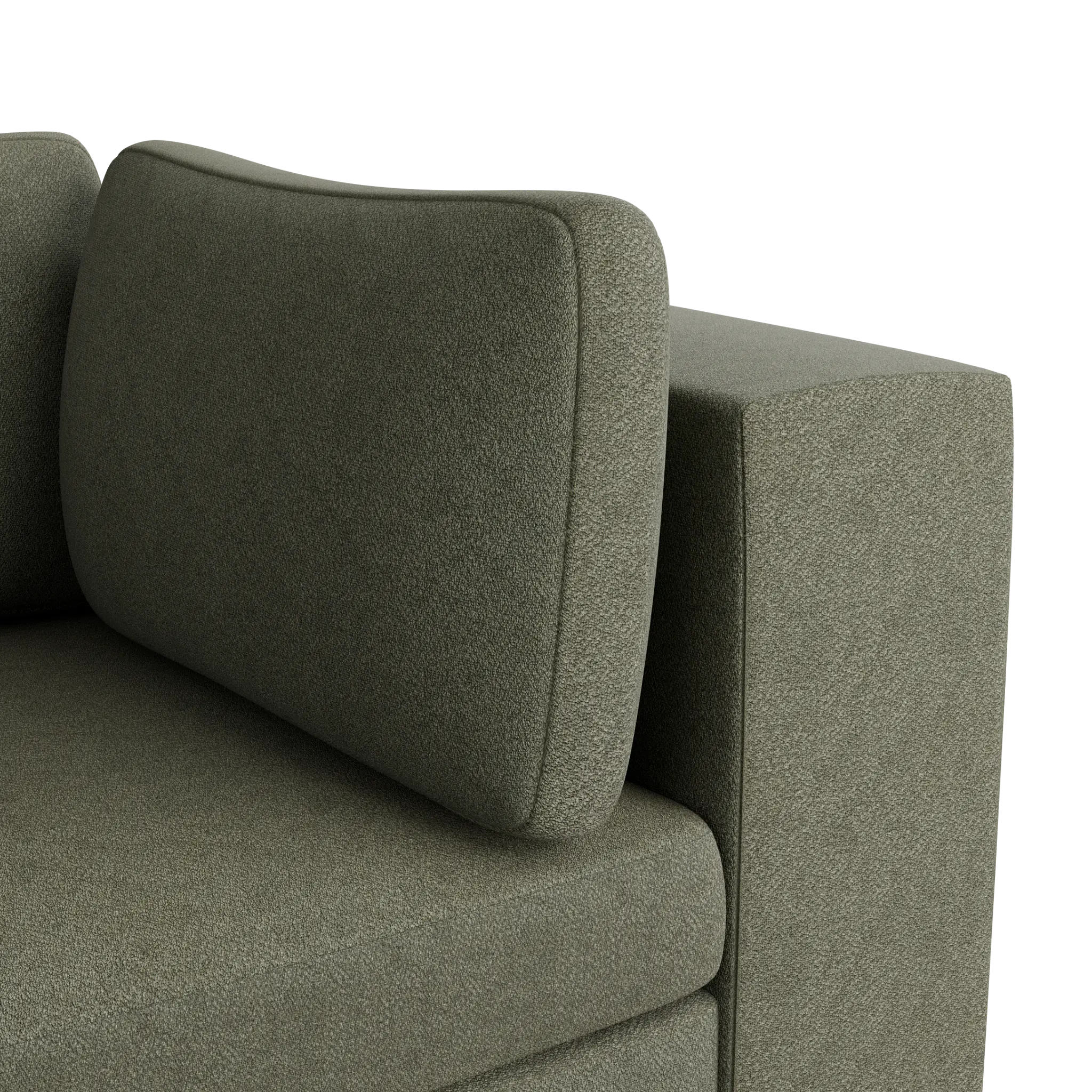 Destin Sutton Green Fabric 2 Piece Modular Sofa Destin Sutton Green Fabric 2 Piece Modular Sofa