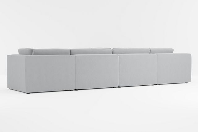 Destin Revenue Gray Fabric 6-piece Modular Sectional