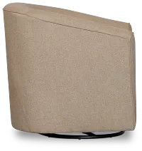 Tate Brown Fabric Swivel Chair