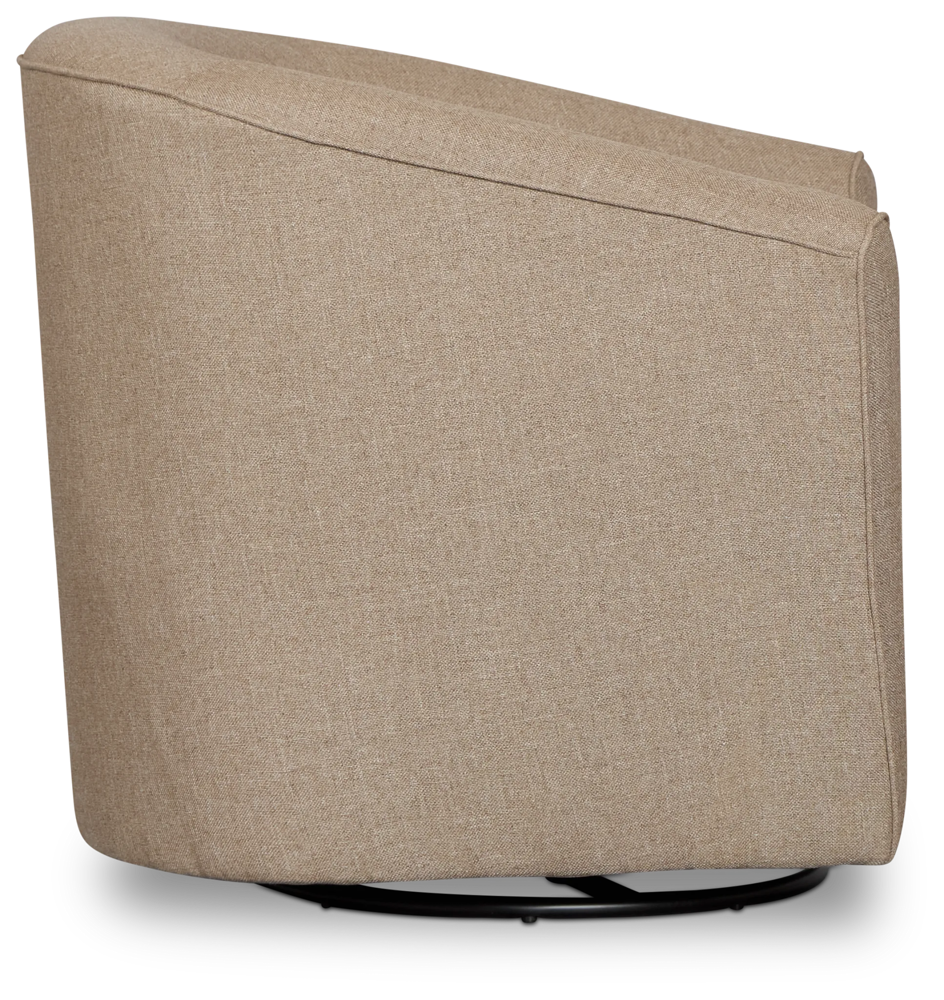 Tate Brown Fabric Swivel Chair