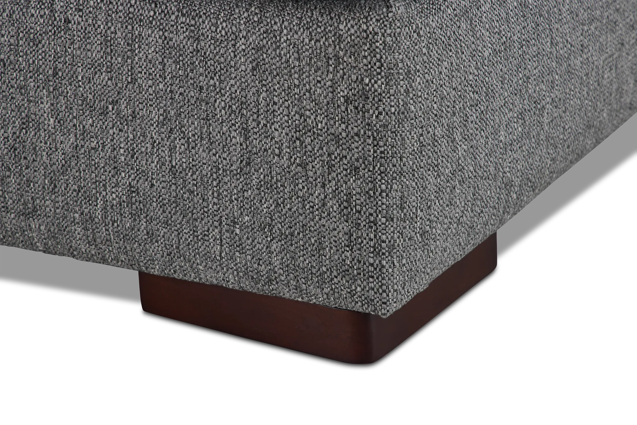 Veronica Dark Gray Down Small Right Bumper Sectional