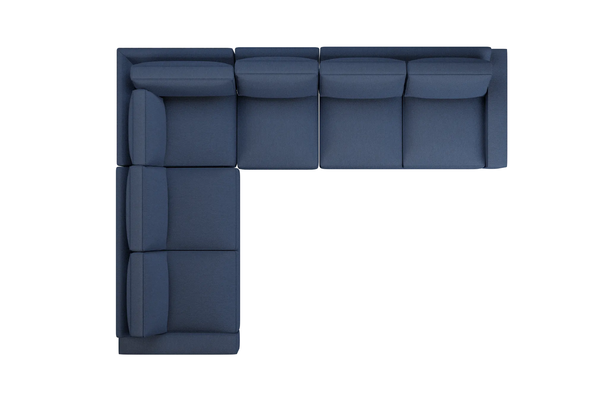 Edgewater Revenue Dark Blue Medium Two-arm Sectional