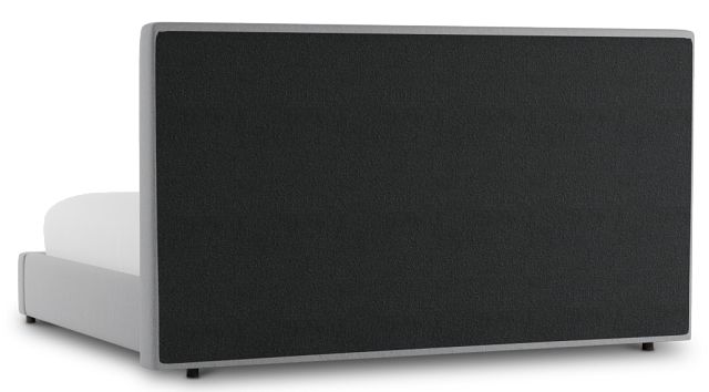 Grayton Delray Light Gray 54" Upholstered Platform Bed