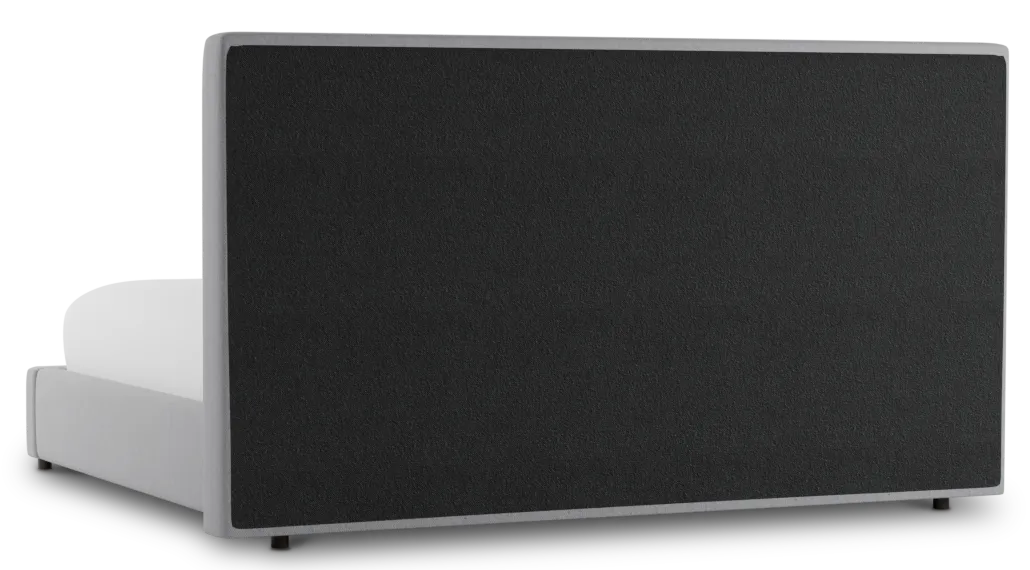 Grayton Delray Light Gray 54" Upholstered Platform Bed