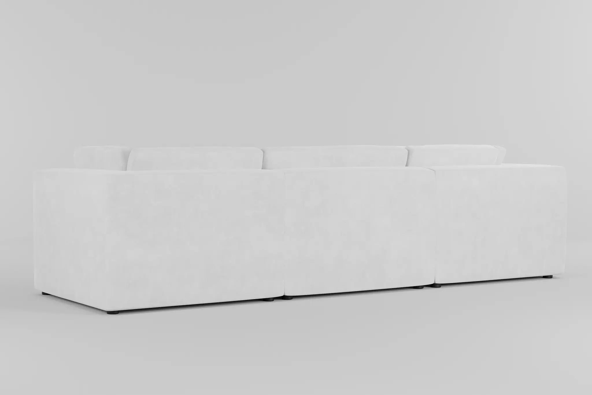 Destin Peyton White Fabric 4-piece Modular Sectional Destin Peyton White Fabric 4-piece Modular Sectional