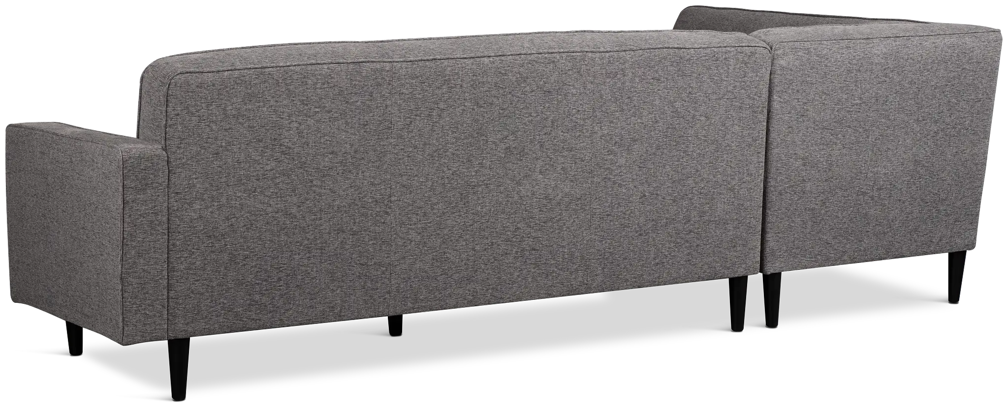 Milo Gray Fabric Small Left Bumper Sectional Milo Gray Fabric Small Left Bumper Sectional