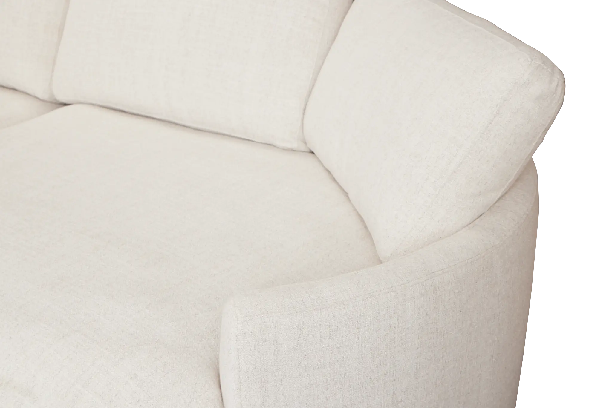 Maeve Light Beige Fabric Medium Right Facing Cuddler Sectional Maeve Light Beige Fabric Medium Right Facing Cuddler Sectional