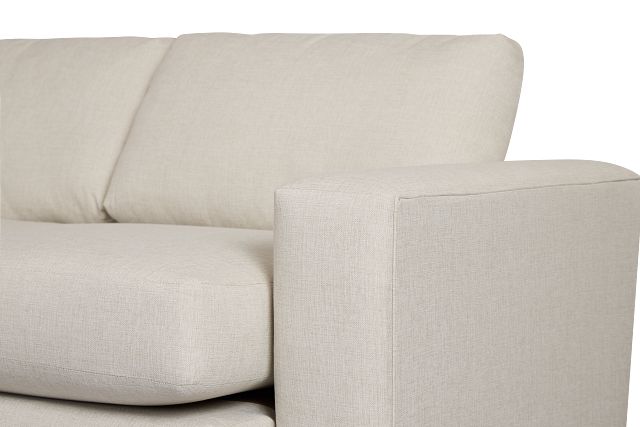 Brantley Light Beige Fabric Small Left Chaise Sectional