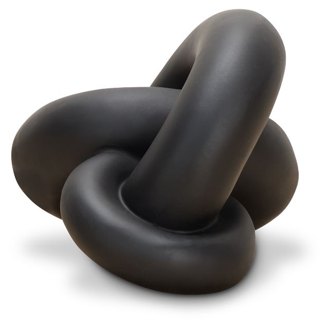 Damla Black Resin Sculpture