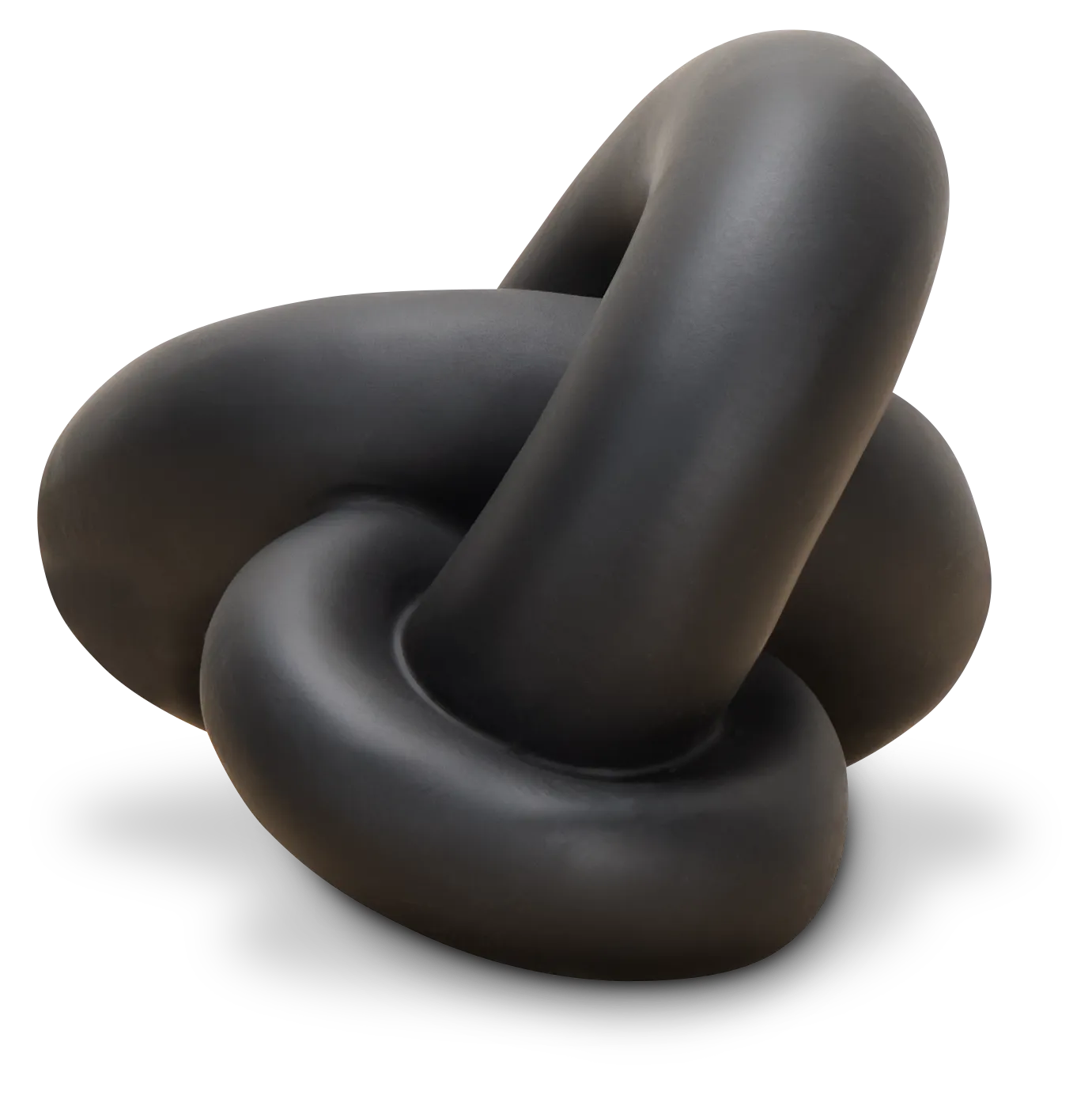 Damla Black Resin Sculpture