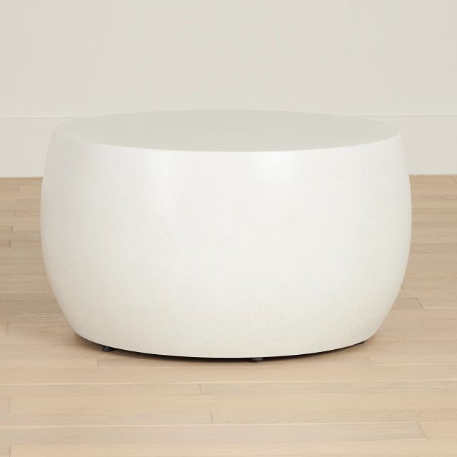 Tai White Round Coffee Table