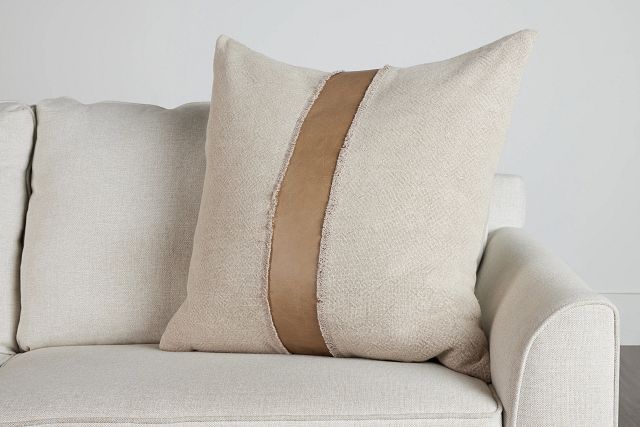 Cristo Taupe 26" Square Accent Pillow