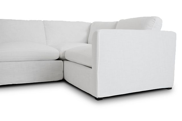 Willow White Fabric Large Two-arm Sectional