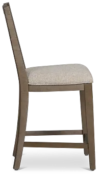 Heron Cove Light Tone 24" Upholstered Barstool