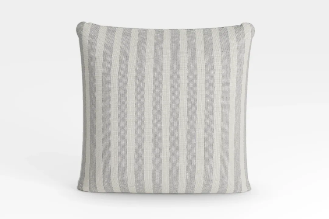 Sea Lane Light Gray 20" Accent Pillow