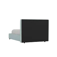 Grayton Elite Light Blue 44" Upholstered Platform Bed