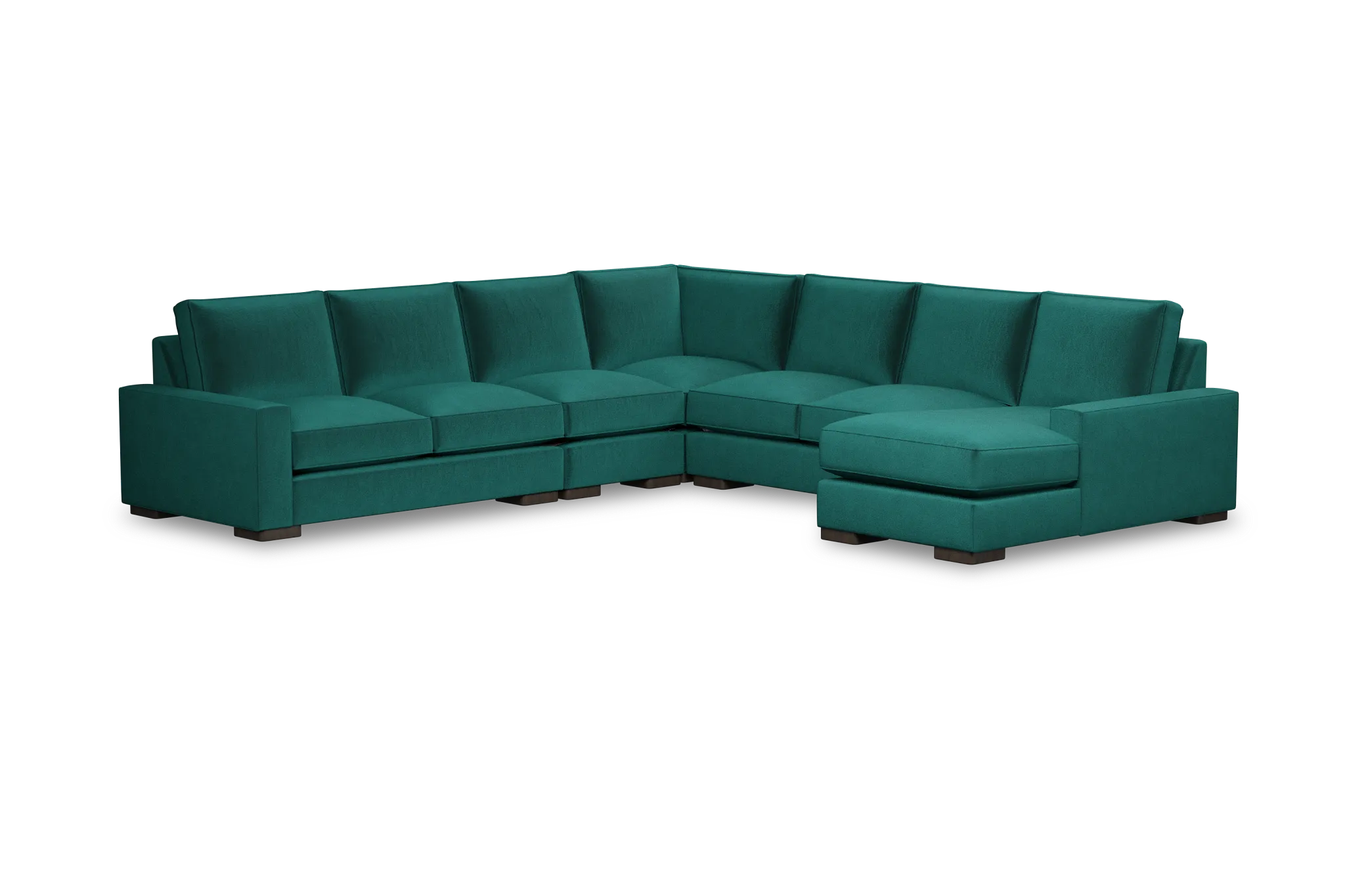 Edgewater Joya Green Large Right Chaise Sectional