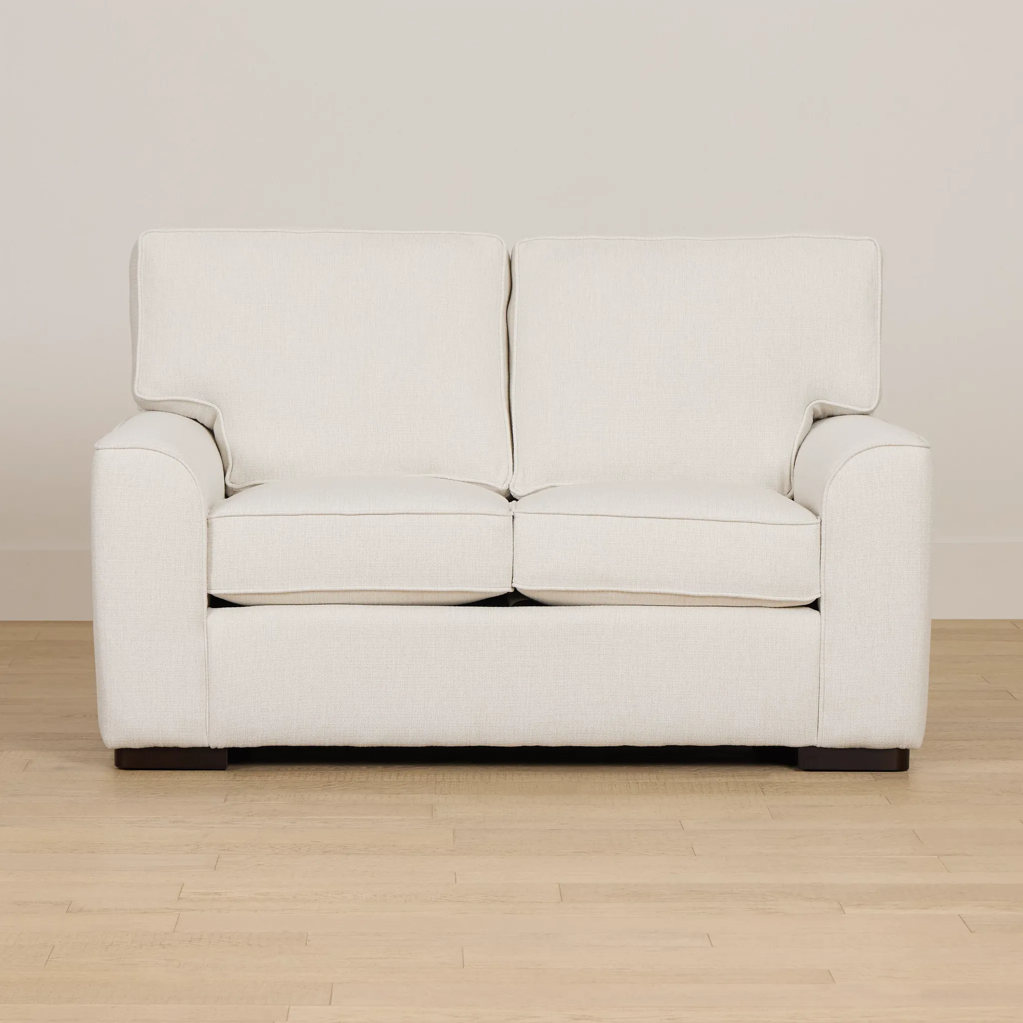 Sinclair Light Beige Fabric Loveseat