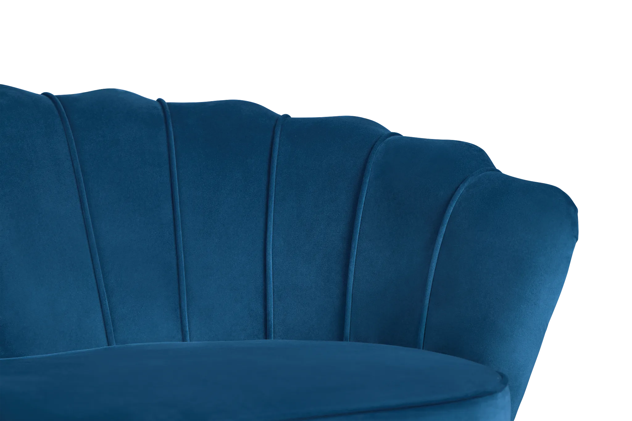 Lily Dark Blue Velvet Loveseat