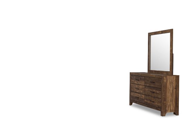 Ollie Dark Tone Dresser & Mirror