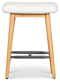 Arlo Light Gray 24" Upholstered Barstool