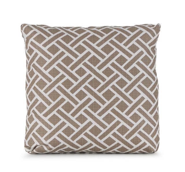 Eastwood Light Gray 18" Indoor/outdoor Square Accent Pillow