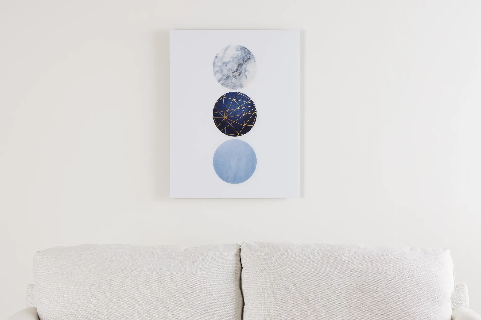 Odeta Dark Blue Acrylic Wall Art Odeta Dark Blue Acrylic Wall Art