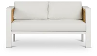 Sunrise White Loveseat