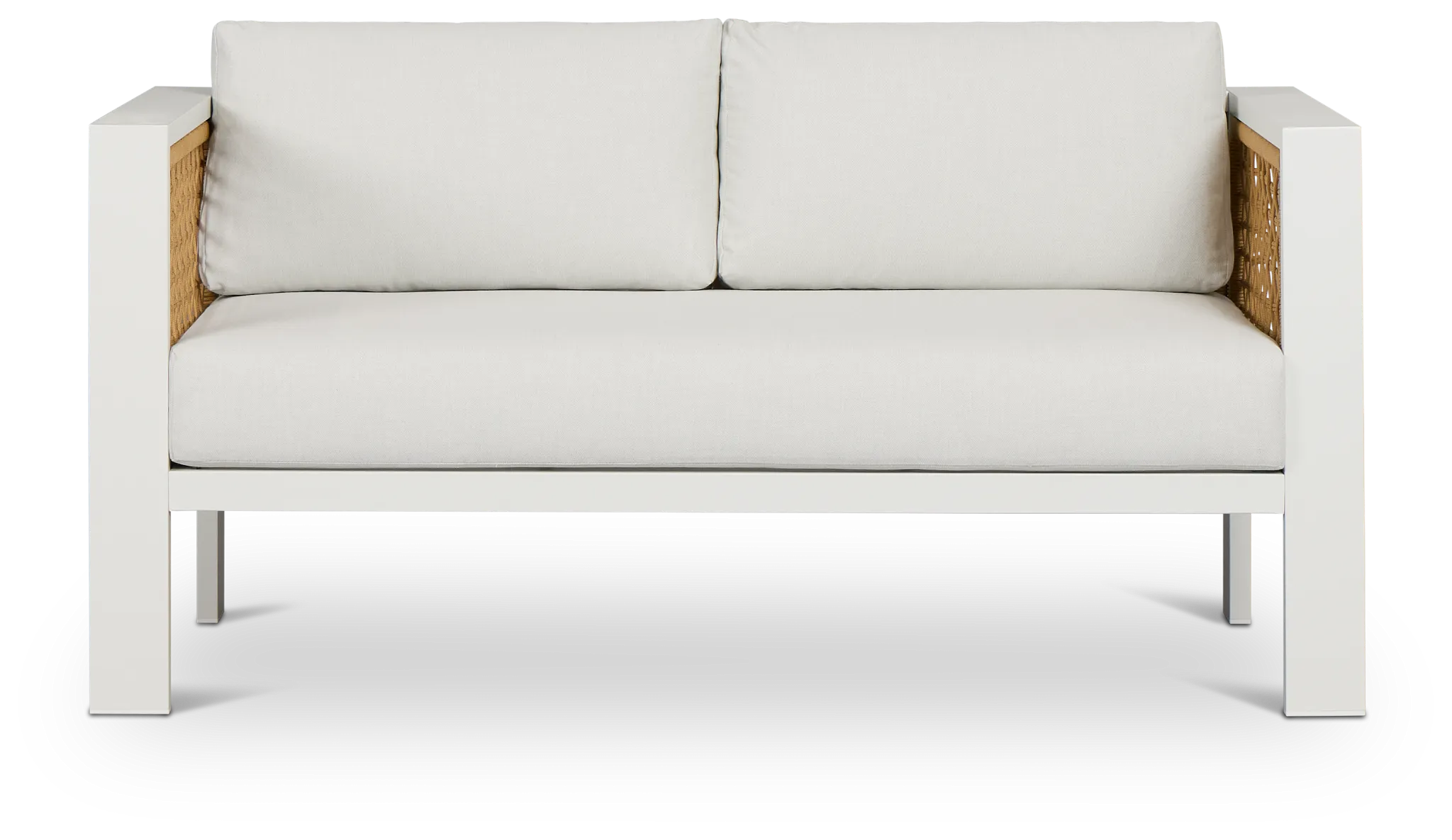 Sunrise White Loveseat