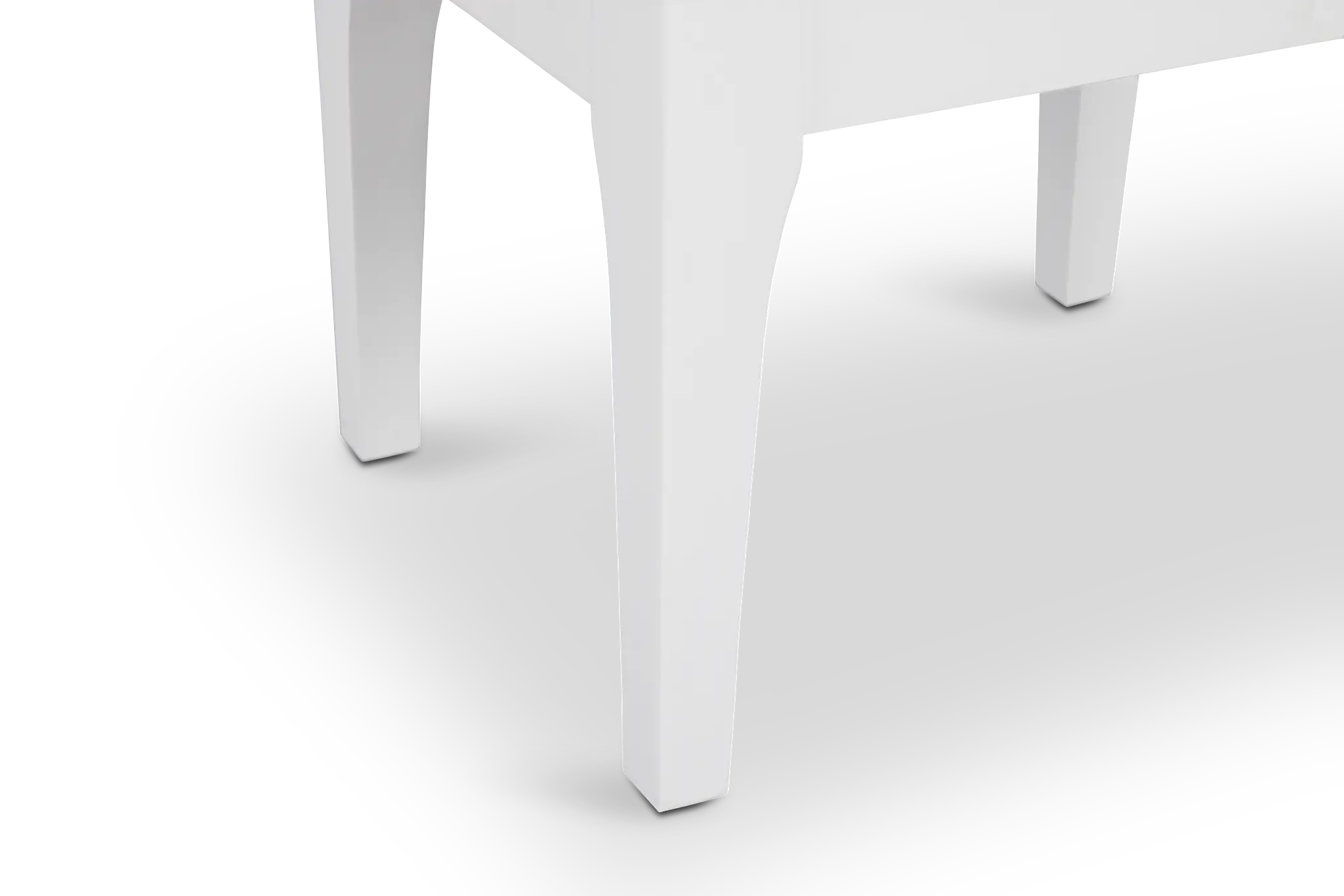 Milan White Vanity Stool Milan White Vanity Stool