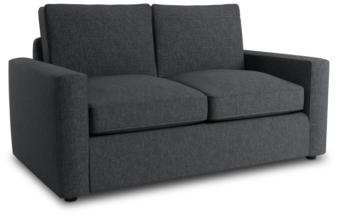 Siesta Elevation Gray Fabric Loveseat