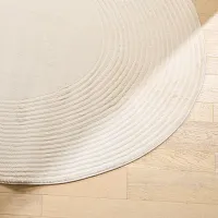 Anat White 9x13 Area Rug