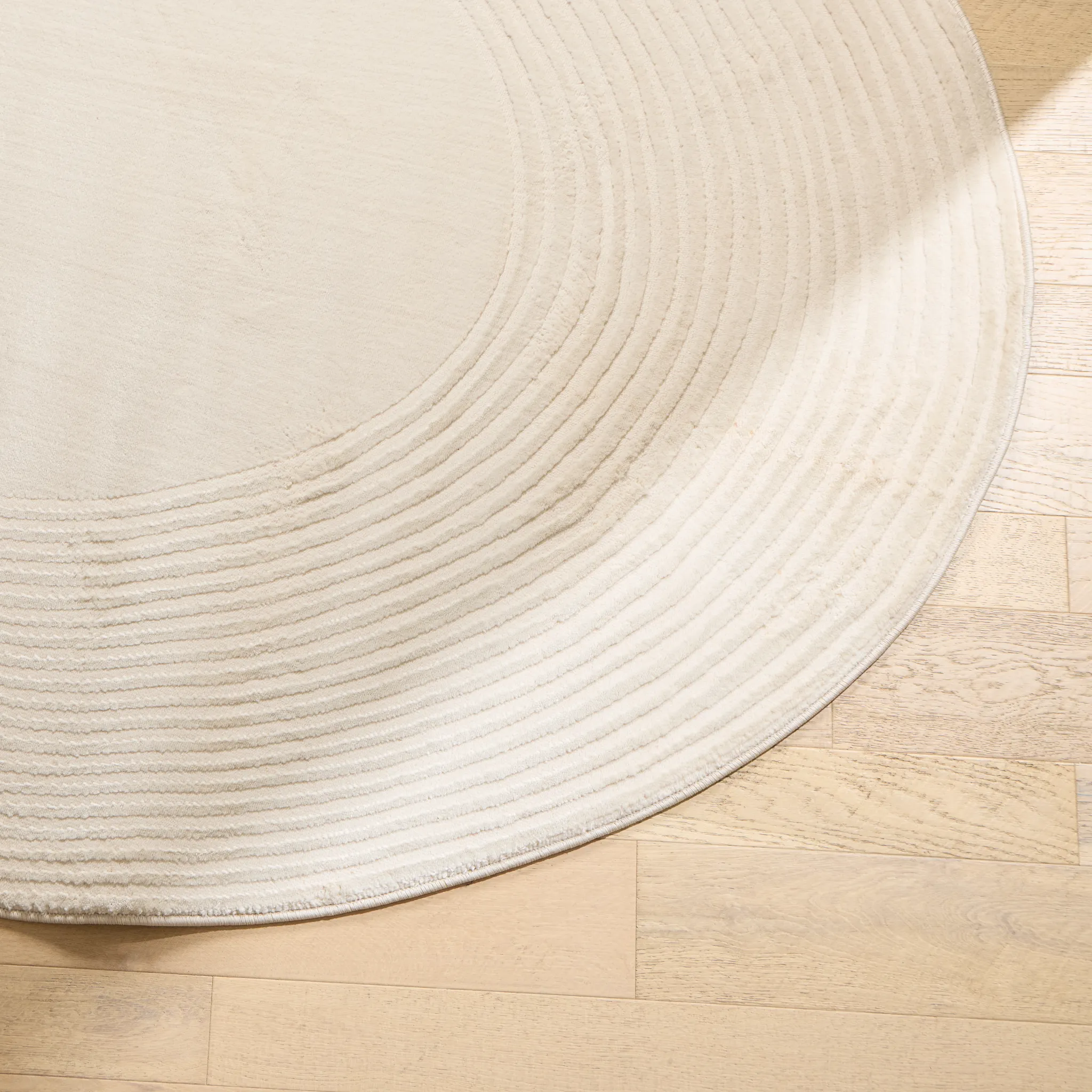 Anat White 9x13 Area Rug