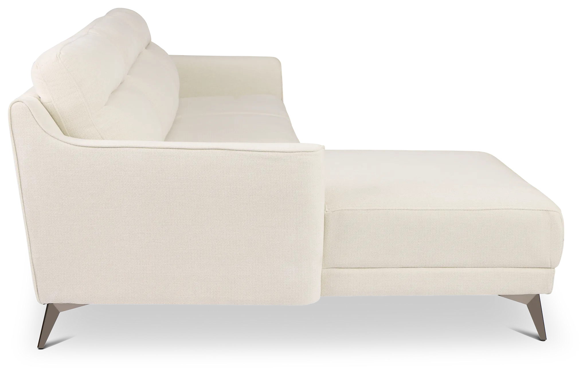 Talia Light Beige Fabric Left Chaise Sectional