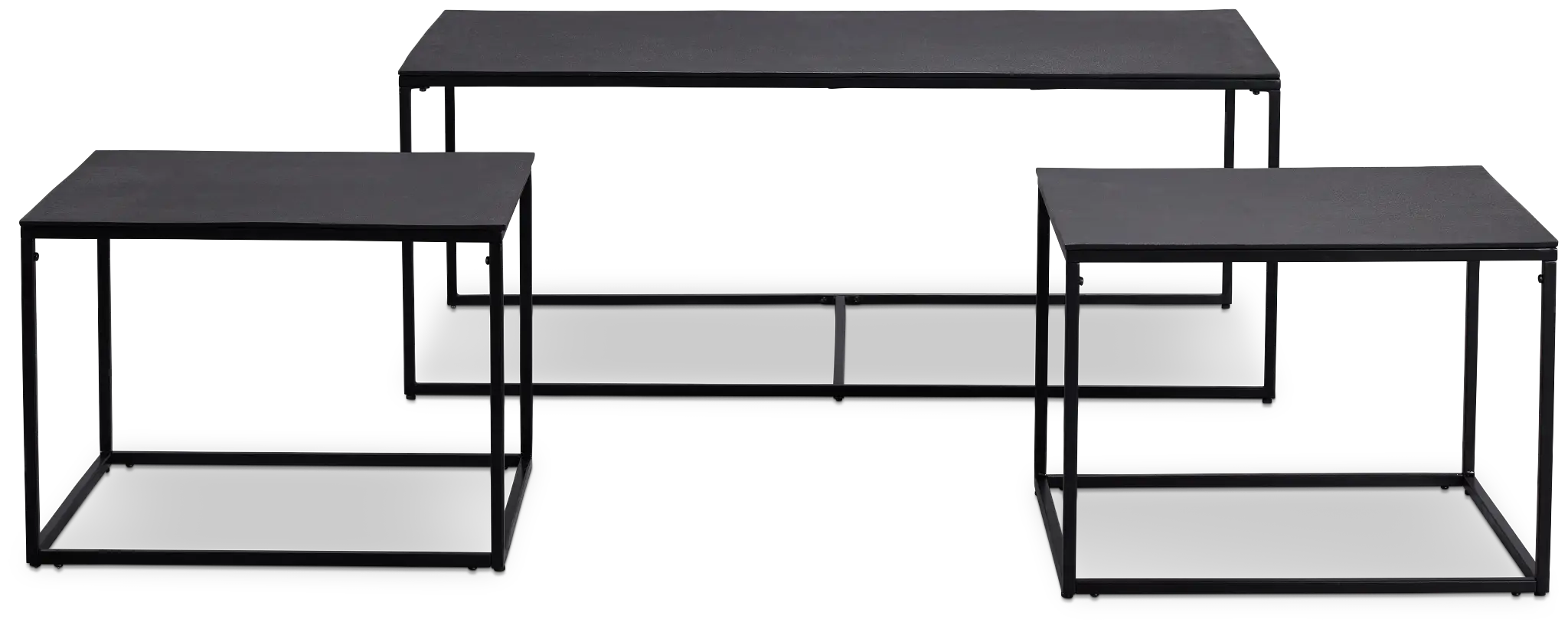 Doren Black Rect Nesting Coffee Table Doren Black Rect Nesting Coffee Table