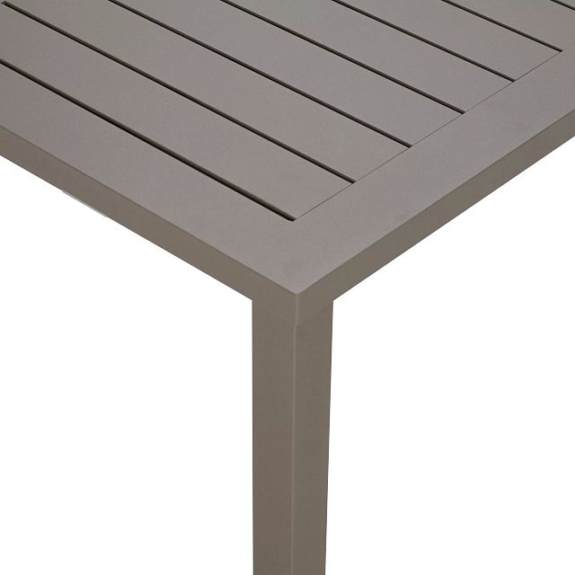 Raleigh Taupe Aluminum Coffee Table