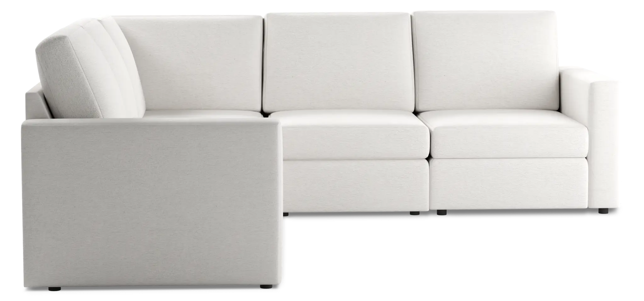 Citymod White Fabric Small Two-arm Sectional Citymod White Fabric Small Two-arm Sectional