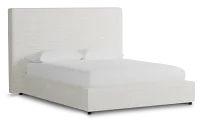 Grayton Maguire Ivory 54" Upholstered Platform Bed