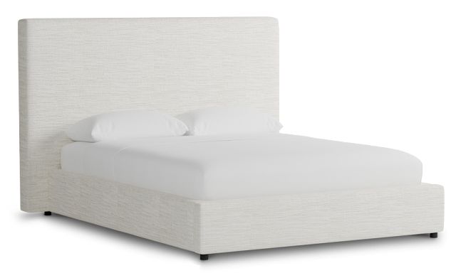 Grayton Maguire Ivory 54" Upholstered Platform Bed