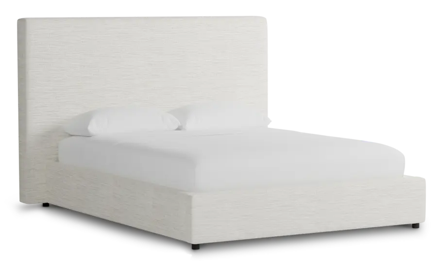 Grayton Maguire Ivory 54" Upholstered Platform Bed Grayton Maguire Ivory 54" Upholstered Platform Bed