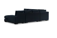 Edgewater Joya Dark Blue Large Right Chaise Sectional