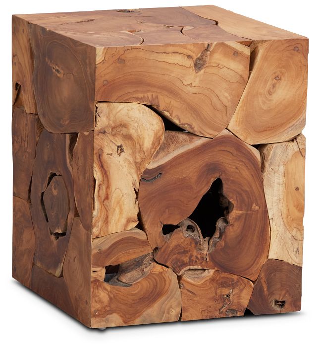 Haven Mid Tone Teak Square End Table