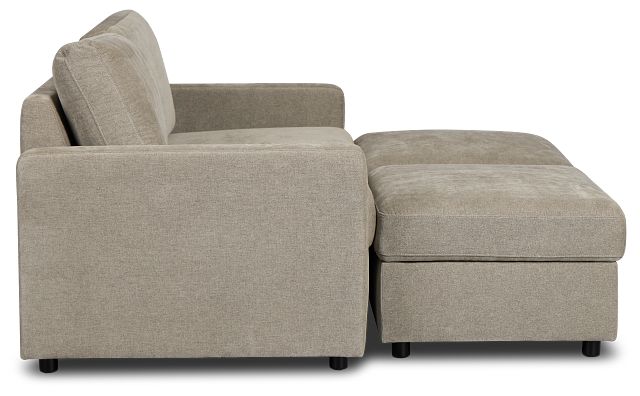 Addie Gray Fabric 4-piece Pit Storage Sectional