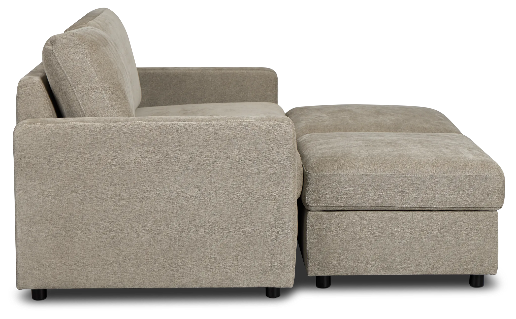 Addie Gray Fabric 4-piece Pit Storage Sectional