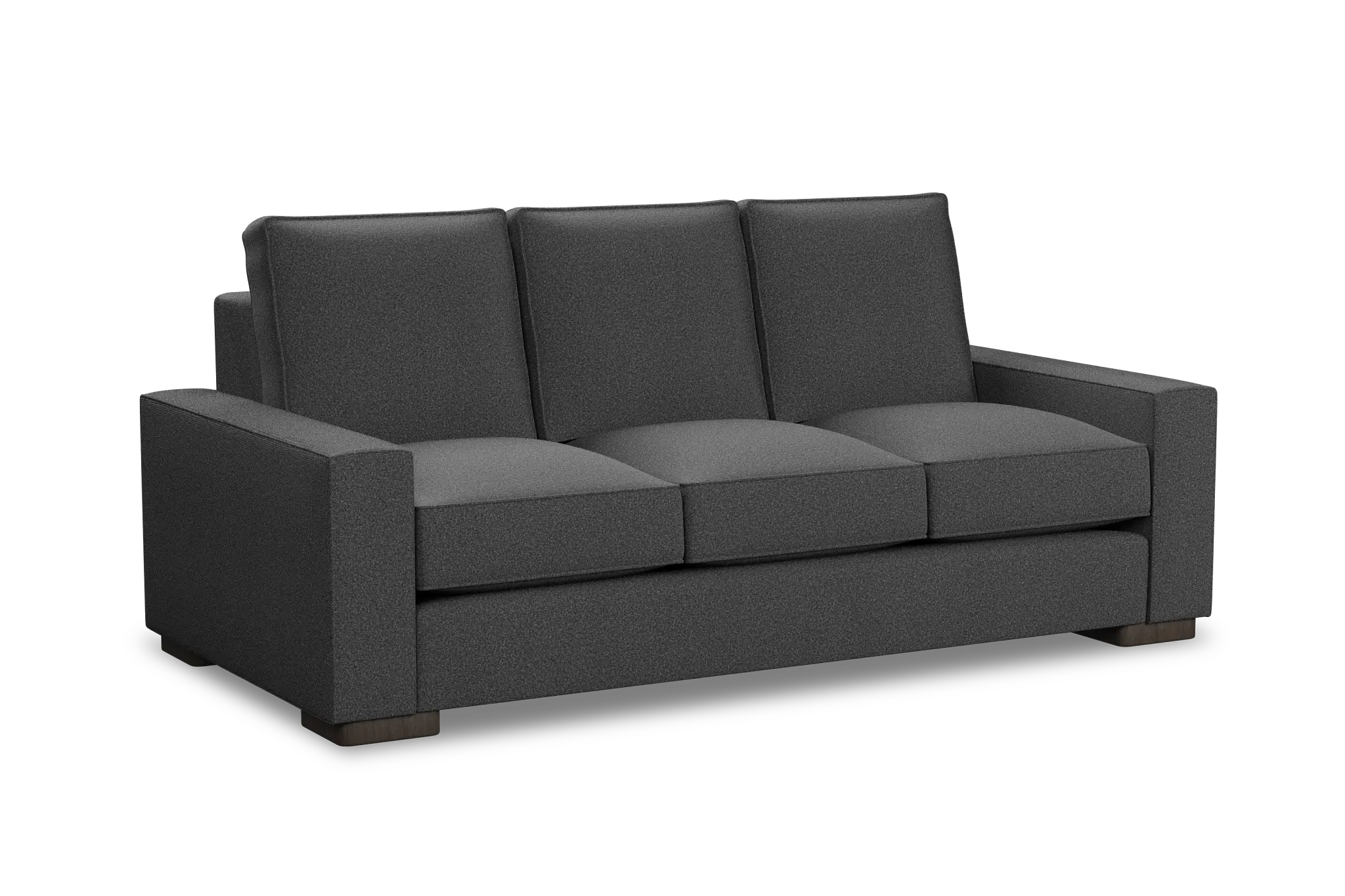 Edgewater Delray Dark Gray 84" Sofa W/ 3 Cushions Edgewater Delray Dark Gray 84" Sofa W/ 3 Cushions