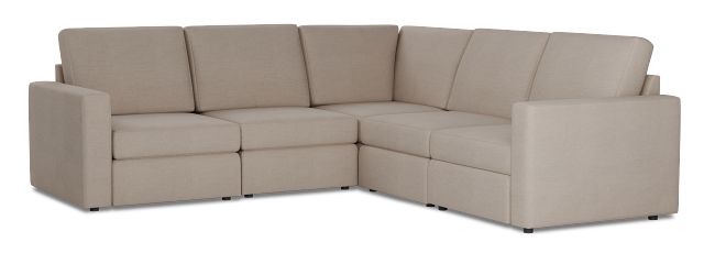 Citymod Beige Fabric Small Two-arm Sectional