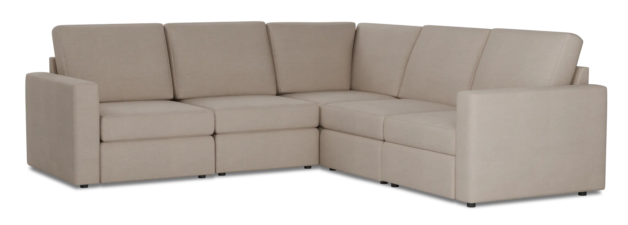 Citymod Beige Fabric Small Two-arm Sectional
