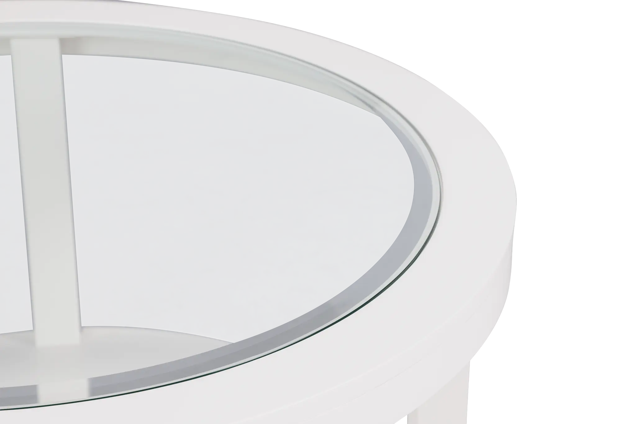 Hurley White Round Coffee Table Hurley White Round Coffee Table