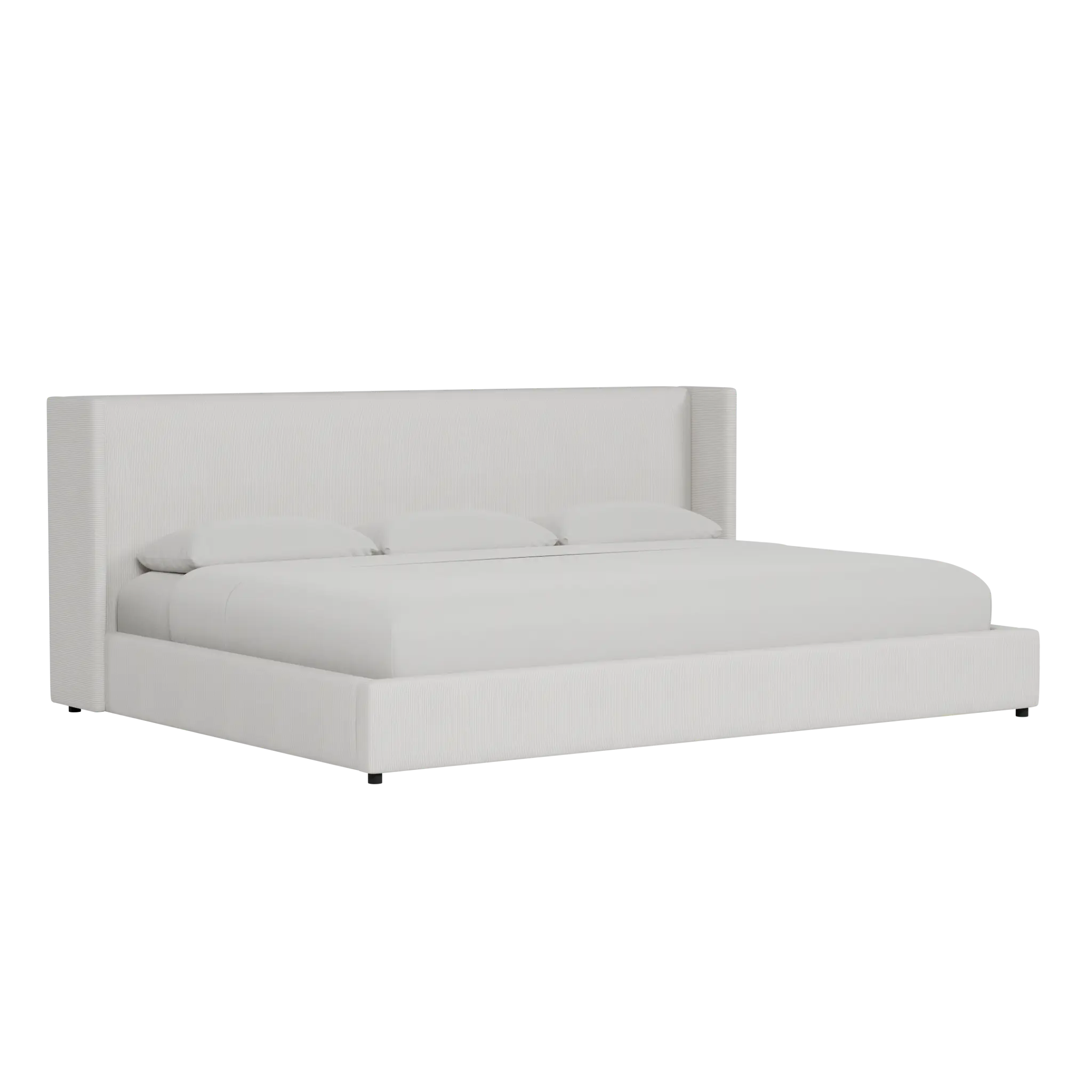 Captiva Lucy Light Beige 48" Upholstered Shelter Bed Captiva Lucy Light Beige 48" Upholstered Shelter Bed