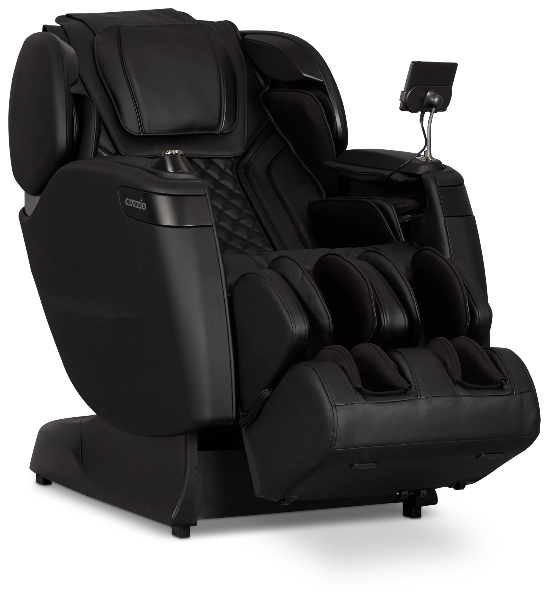 Qi Se Duo Black Micro Massage Chair